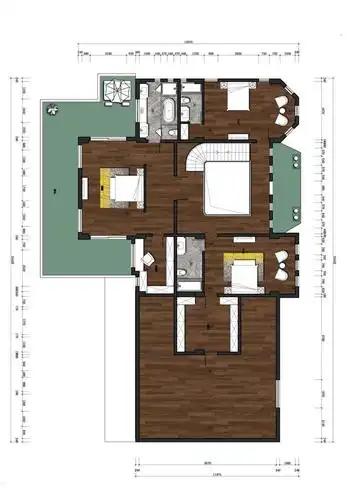 以下就是本套阳明山庄小区700平米别墅房子的户型图.
