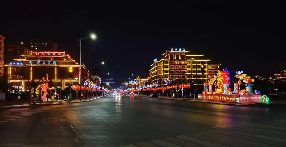 手机拍,大美临朐的夜景……2021年1月30号 晚