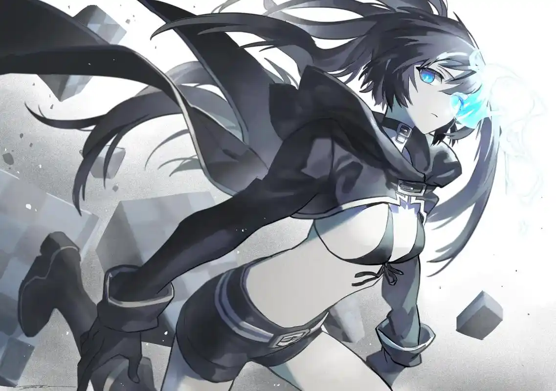 动漫壁纸  - black★rock shooter - 抖音
