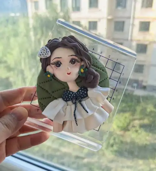 最近捏的娃娃冰箱贴#超轻粘土  #冰箱贴  #可爱  #女孩