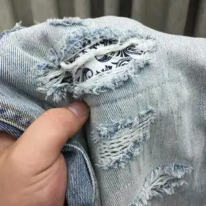 破洞牛仔裤男网红