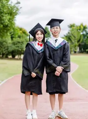 学士服文科大学生毕业礼服导师服