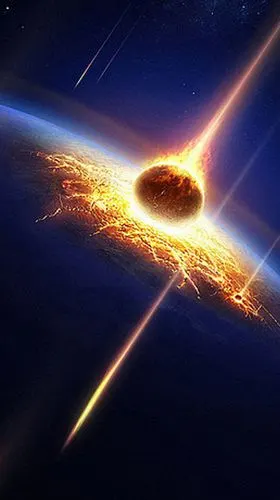 科幻火星爆发平面广告