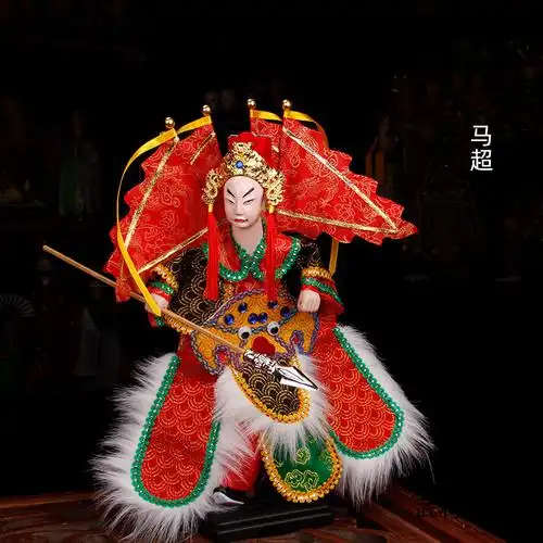 马超漳州布袋木偶戏家居摆设儿童玩具礼品非物质文化遗产木偶