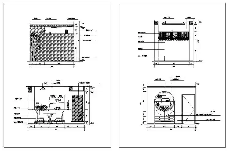 餐厅立面图集