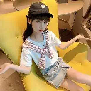 小孩衣服12岁短袖女孩