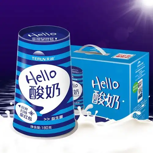 terun天润牛奶新疆网红酸奶被柚惑了风味袋装酸奶180g*12袋