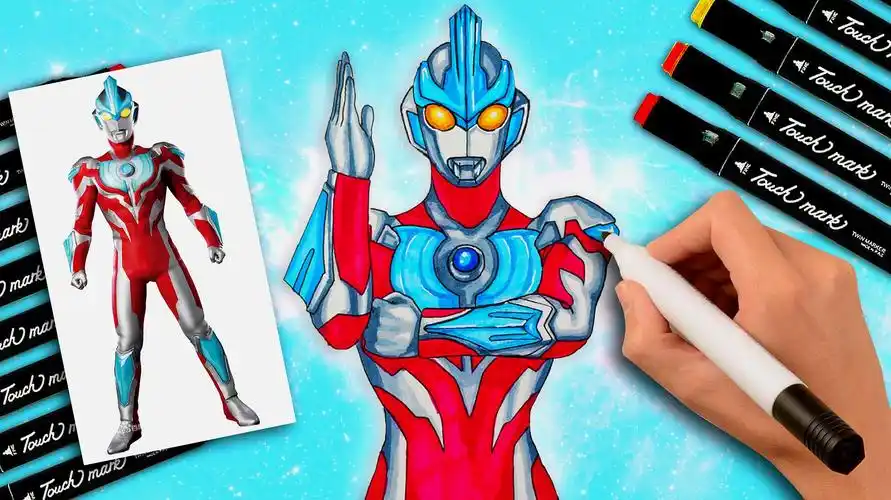 怎么画银河奥特曼?