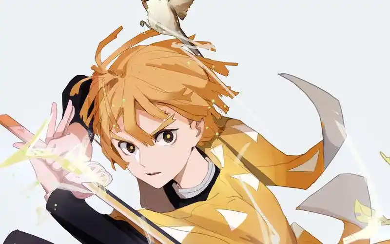 【鬼灭之刃】我妻善逸板绘,靓仔呼吸