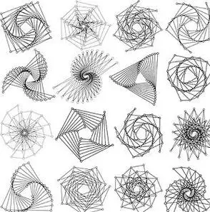 蝴蝶简笔画点线面点构成的图形简笔画圆形方形组成的机器人简笔画100