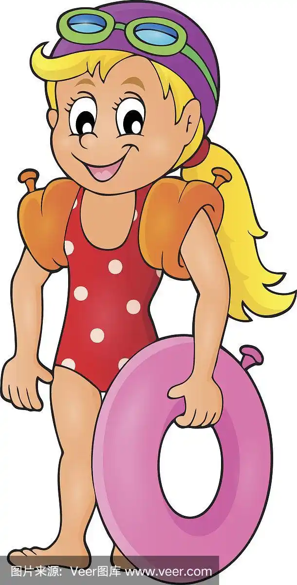 小女孩游泳形象1