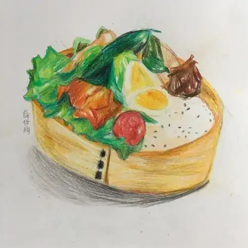 彩铅美食