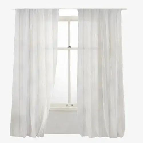 白色的清新干净窗帘