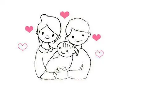 妈妈生宝宝出生的简笔画