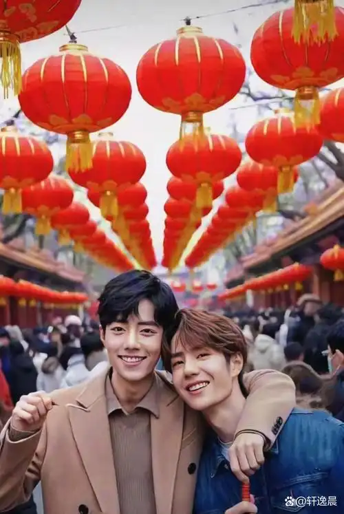 王一博肖战合照王一博和肖战合照肖战王一博合照唯美王一博肖战上海