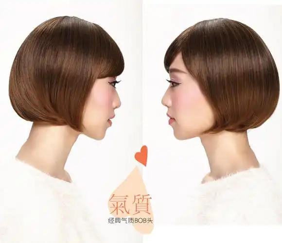 斜刘海bobo头 气质女短直发波波头