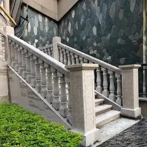 阳台石栏杆花岗石围栏柱子石雕护栏楼梯扶手罗马柱别墅庭院户外