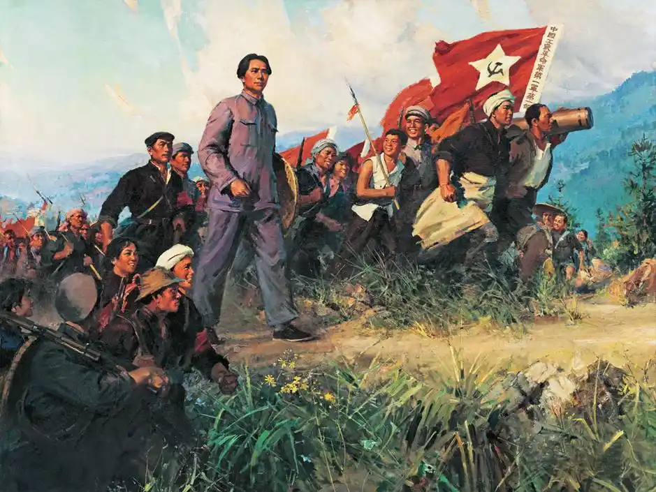 秋收起义 何孔德,高泉,纪晓秋,陈玉先1973年作 中国美术馆藏