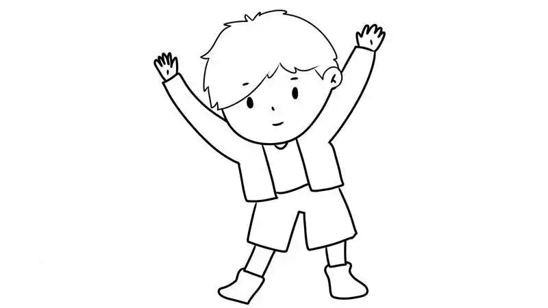 小男孩简笔画 小男孩简笔画怎么画简单又漂亮 - 童乐福儿童网