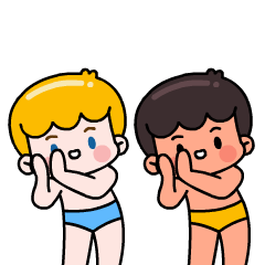 创意表情海尔兄弟萌趣表情包70海水浴厂实验室