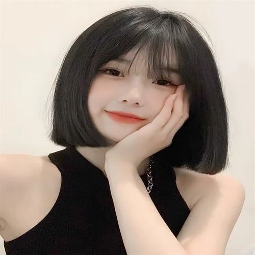 gjxbp网红假发女短发2021年新款时尚全头套自然波波头仿全真人发短