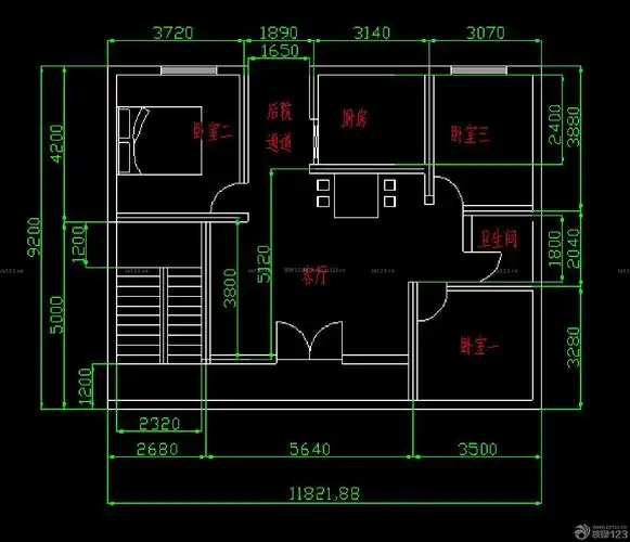 小跃层80平米小户型平面图