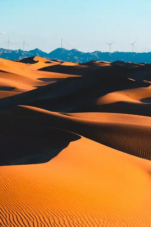 腾格里沙漠日落
