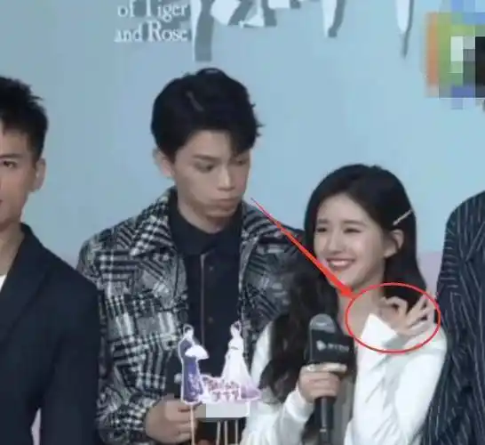 赵露思丁禹兮终于同框! 当看到露思比心,男生反应甜出姨母笑