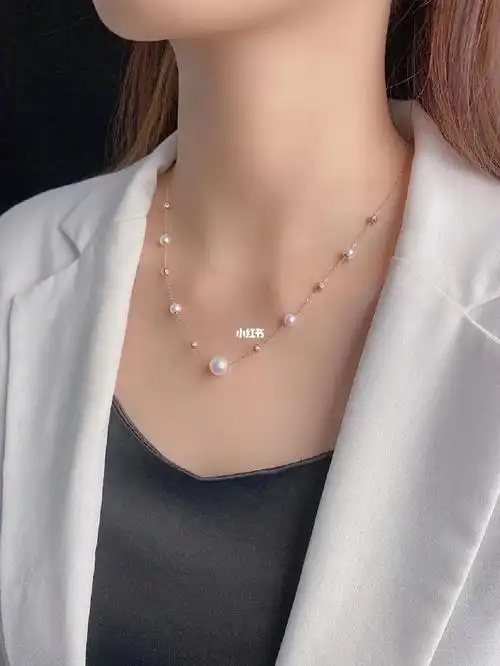 一款多戴akoya珍珠花式项链