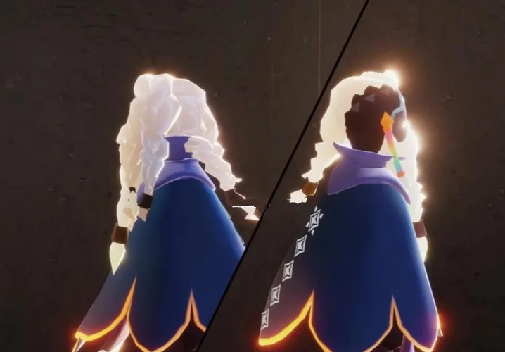 深渊季一共有两个脏辫,第一个脏辫来自劝架先祖,发型整体分成了了三股