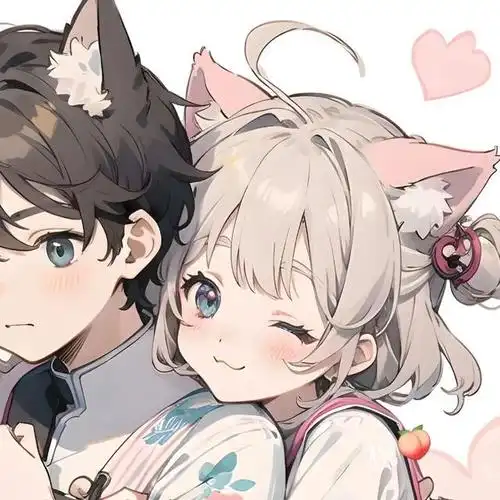 情侣头像丨超甜的一人一半卡通情头