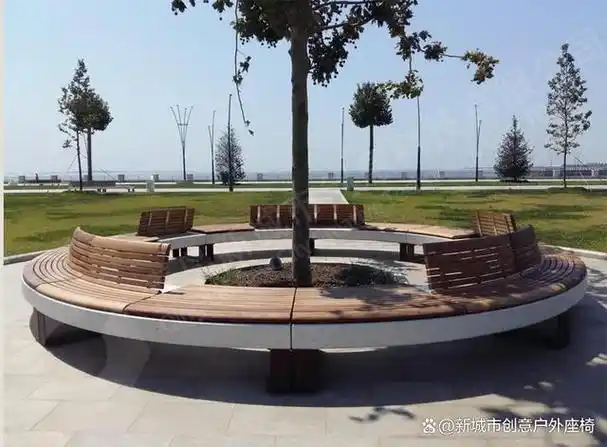 户外树池座椅是指将座椅与树池结合设计的户外公共设施,旨在为市民