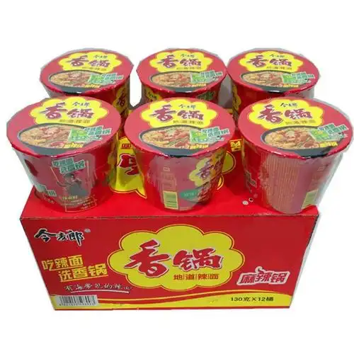 麻辣香锅方便面4月新货今麦郎香锅牛肉面整箱130gx12方便面