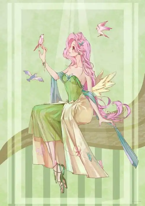 小马宝莉拟人作品又出新作珍奇像出嫁公主碧琪的美腿比人还高