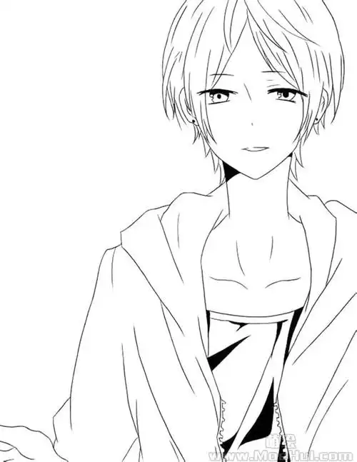 新手练习线稿夏目友人帐夏目贵志35p