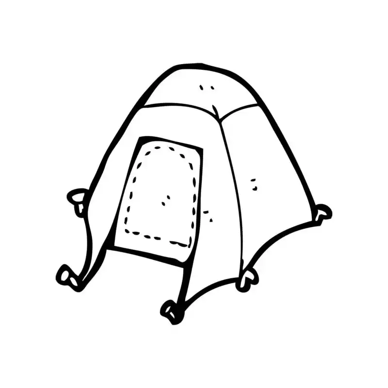 帐篷,向量,在白色背景上的卡通帐篷