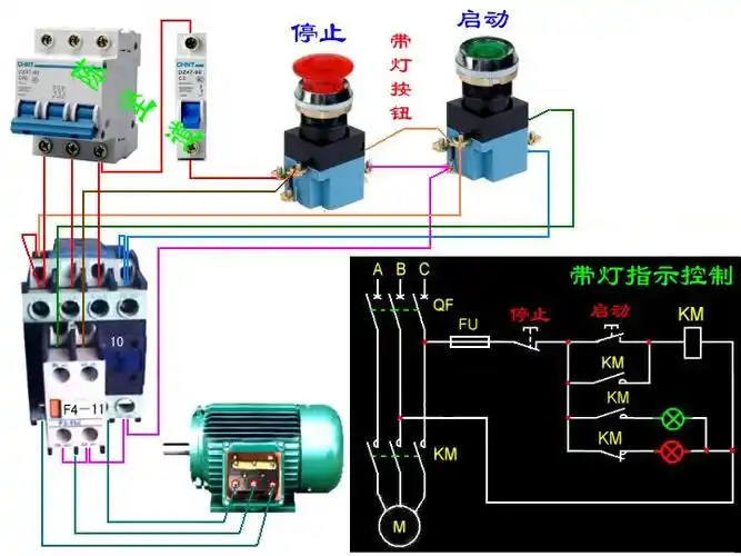 请问哪位大神知道380的交流接触器加多了一个触点怎么接线啊