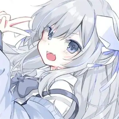 蓝色系可爱优质女生头像 卡通版二次元女生头像