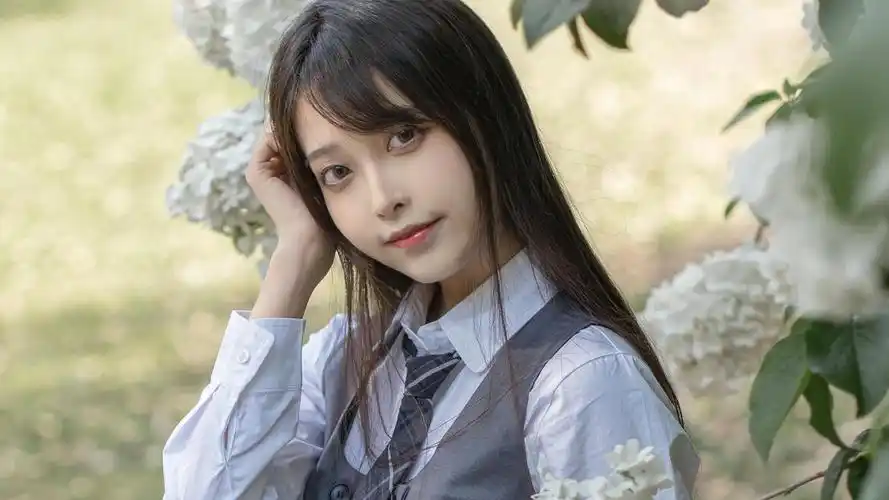 充满青春气息美女制服写真