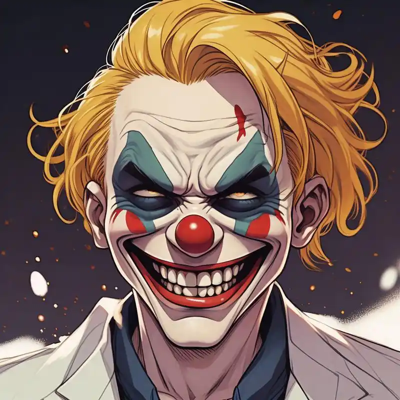 00伤感小丑动漫头像集91 每个人都有伤心的时候,小丑也不例外.