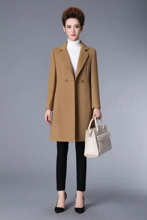 羊绒大衣女装双面呢子加厚毛呢外套女士中长款秋冬季2016新款正品