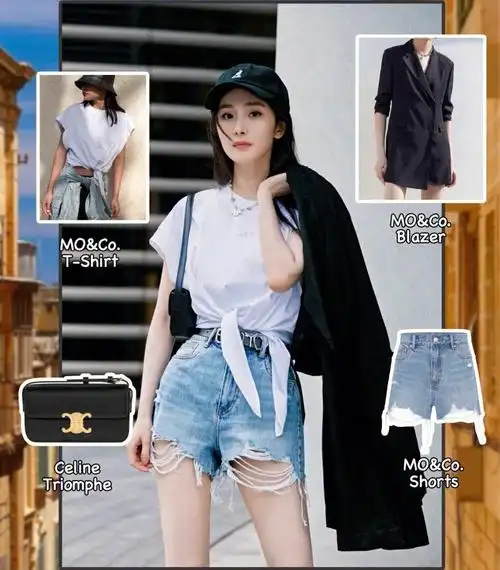 杨幂同款  #杨幂穿搭#celine凯旋门  #腋下包  #大容量小包包