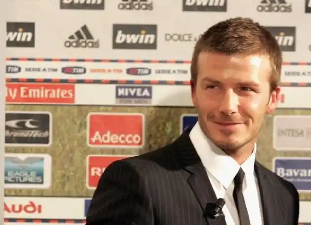 贝克汉姆,虽然他年纪比不了上面的几位,但这颜值,论第一应该没人敢