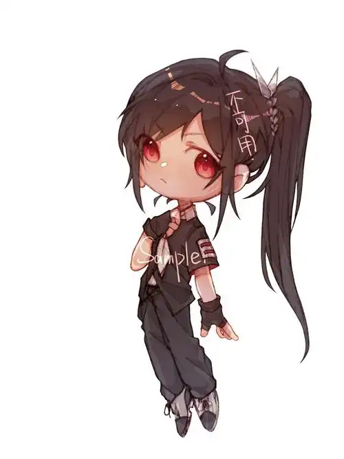 马尾,我快乐了稿子-2来自合集例图堆堆· 关注合集q版约稿约稿绘画q版