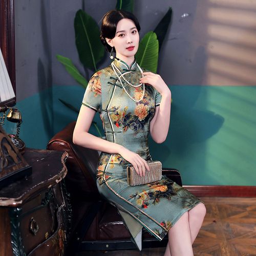 金陵十三钗祺袍女2022新款旗袍正品已售0￥164券后价￥169淘宝新品