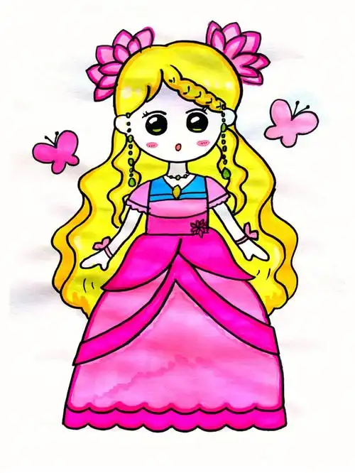 生命之母灵公主简笔画