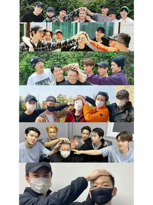 exo传统入伍摸头照系列