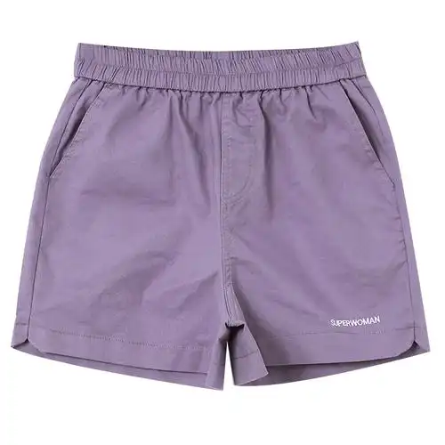 2021新款白色短裤女夏薄款宽松运动休闲裤松紧休闲裤