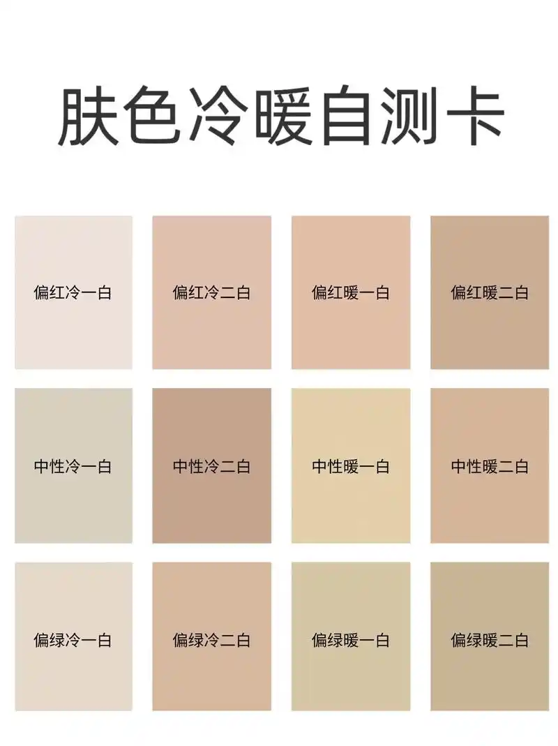 10秒认清肤色,快去自测!本命粉底液色号拿去!不清楚楚自己的 - 抖音