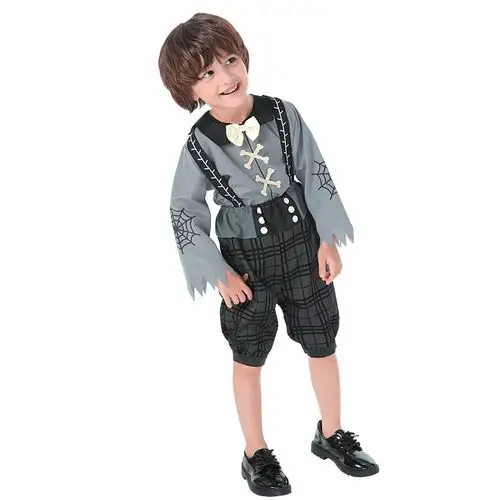 万圣节儿童服装男童顽皮恐怖僵尸幼儿园表演服饰舞台服饰